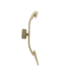 Geniş Kasa Stor Plastik Krem Kornej Kelepçe Portray - Görsel 3