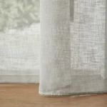 Açık Gri Keten Tül Perde TÜL017 - Görsel 2