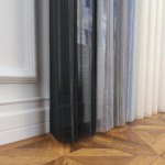 Antrasit, Açık Gri ve Ekru Renkli Çizgili Dikey Tül Perde DT_43_12_02 - Görsel 9