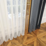 Arduvaz Gri, Gri ve Hardal Sarısı Renkli Çizgili Dikey Tül Perde DT_14_13_16_02 - Görsel 11