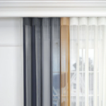 Arduvaz Gri, Gri ve Hardal Sarısı Renkli Çizgili Dikey Tül Perde DT_14_13_16_02 - Görsel 6