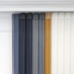 Arduvaz Gri, Gri ve Hardal Sarısı Renkli Çizgili Dikey Tül Perde DT_14_13_16_02 - Görsel 8