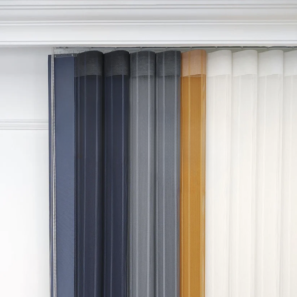 Arduvaz Gri, Gri ve Hardal Sarısı Renkli Çizgili Dikey Tül Perde DT_14_13_16_02 - Görsel 8