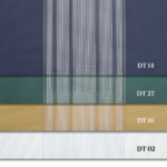 Arduvaz Gri, Kına Yeşili ve Hardal Sarısı Renkli Çizgili Dikey Tül Perde DT_14_27_16_02 - Görsel 12