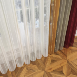 Bordo, Bej ve Hardal Sarısı Renkli Çizgili Dikey Tül Perde DT_35_09_16_02 - Görsel 11