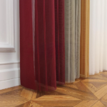 Bordo, Bej ve Hardal Sarısı Renkli Çizgili Dikey Tül Perde DT_35_09_16_02 - Görsel 9