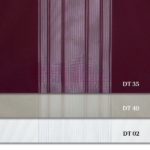 Bordo ve Somon Renk Bloklu Çizgili Dikey Tül Perde Ürün Kodu: DT_35_40_02 - Görsel 13