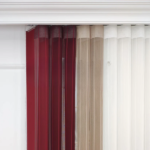 Bordo ve Somon Renk Bloklu Çizgili Dikey Tül Perde Ürün Kodu: DT_35_40_02 - Görsel 8