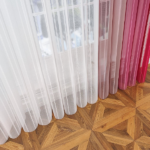 Fuşya, Pembe ve Pudra Pembesi Renkli Çizgili Dikey Tül Perde DT_20_19_18_02 - Görsel 11