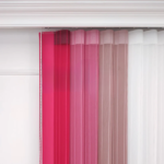 Fuşya, Pembe ve Pudra Pembesi Renkli Çizgili Dikey Tül Perde DT_20_19_18_02 - Görsel 8