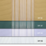 Hardal Sarısı, Kına Yeşili ve Bebe Mavisi Renkli Çizgili Dikey Tül Perde DT_16_27_30_02 - Görsel 13