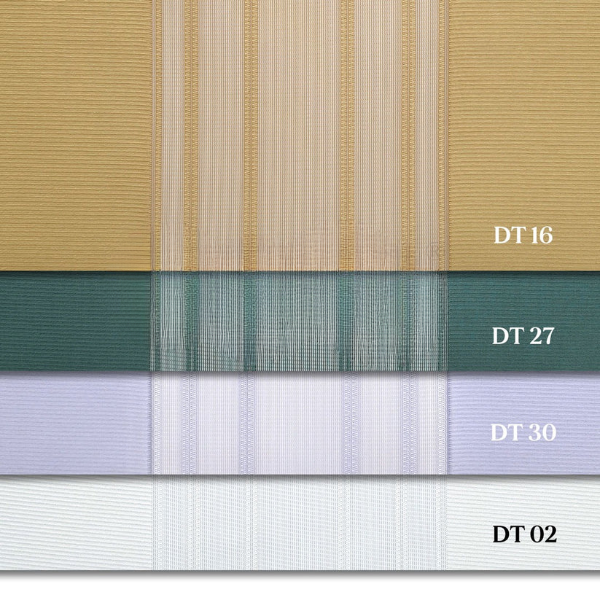 Hardal Sarısı, Kına Yeşili ve Bebe Mavisi Renkli Çizgili Dikey Tül Perde DT_16_27_30_02 - Görsel 13