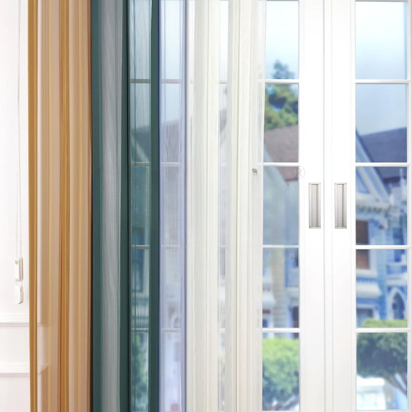 Hardal Sarısı, Kına Yeşili ve Bebe Mavisi Renkli Çizgili Dikey Tül Perde DT_16_27_30_02 - Görsel 5