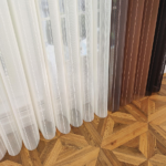 Kahverengi, Tarçın ve Kakao Kahvesi Renkli Çizgili Dikey Tül Perde DT_04_11_10_02 - Görsel 11