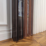 Kahverengi, Tarçın ve Kakao Kahvesi Renkli Çizgili Dikey Tül Perde DT_04_11_10_02 - Görsel 9