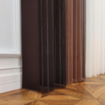 Kahverengi, Tarçın ve Kakao Kahvesi Renkli Çizgili Dikey Tül Perde DT_04_11_10_02 - Görsel 10