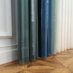 Kına Yeşili, Turkuaz ve Mentol Yeşili Renkli Çizgili Dikey Tül Perde DT_27_32_25_02 - Görsel 9