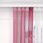 Pembe, Pudra Pembesi ve Fuşya Renklli Çizgili Dikey Tül Perde DT_19_18_20_02 - Görsel 6