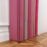 Pembe, Pudra Pembesi ve Fuşya Renklli Çizgili Dikey Tül Perde DT_19_18_20_02 - Görsel 10