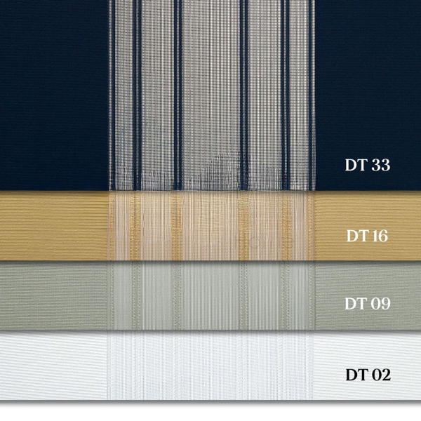 Petrol Mavisi, Hardal Sarısı ve Bej Renkli Çizgili Dikey Tül Perde DT_33_16_09_02 - Görsel 13