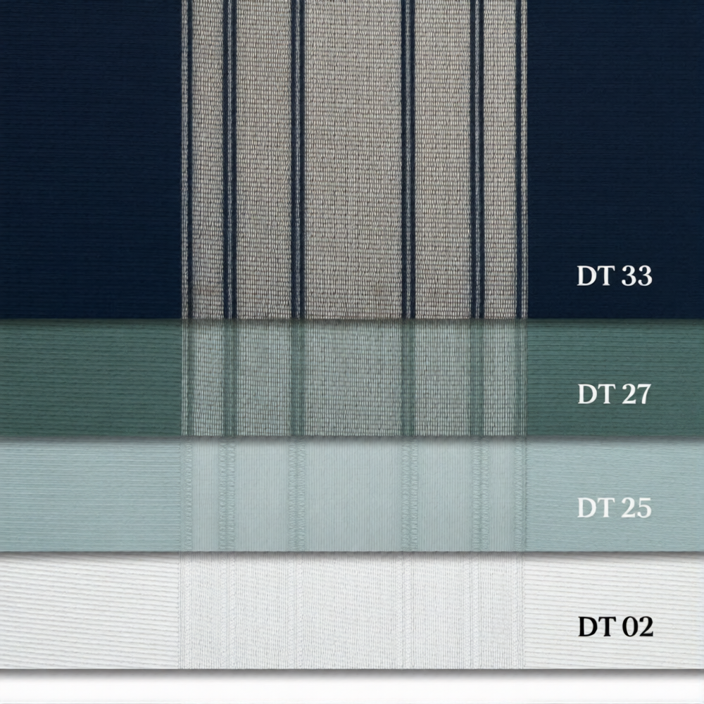 Petrol Mavisi, Kına Yeşili ve Mentol Yeşili Renkli Çizgili Dikey Tül Perde DT_33_27_25_02 - Görsel 13