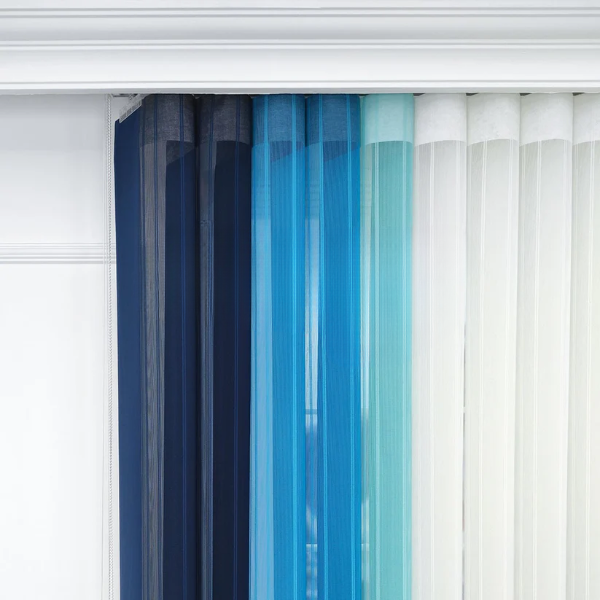 Petrol Mavisi, Mavi ve Mint Yeşili Renkli Çizgili Dikey Tül Perde DT_33_31_26_02 - Görsel 7