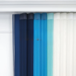 Petrol Mavisi, Mavi ve Mint Yeşili Renkli Çizgili Dikey Tül Perde DT_33_31_26_02 - Görsel 8