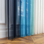Petrol Mavisi, Mavi ve Mint Yeşili Renkli Çizgili Dikey Tül Perde DT_33_31_26_02 - Görsel 9