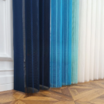 Petrol Mavisi, Mavi ve Mint Yeşili Renkli Çizgili Dikey Tül Perde DT_33_31_26_02 - Görsel 10