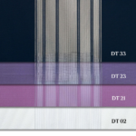 Petrol Mavisi, Mor ve Gül Kurusu Renkli Çizgili Dikey Tül Perde DT_33_23_21_02 - Görsel 13
