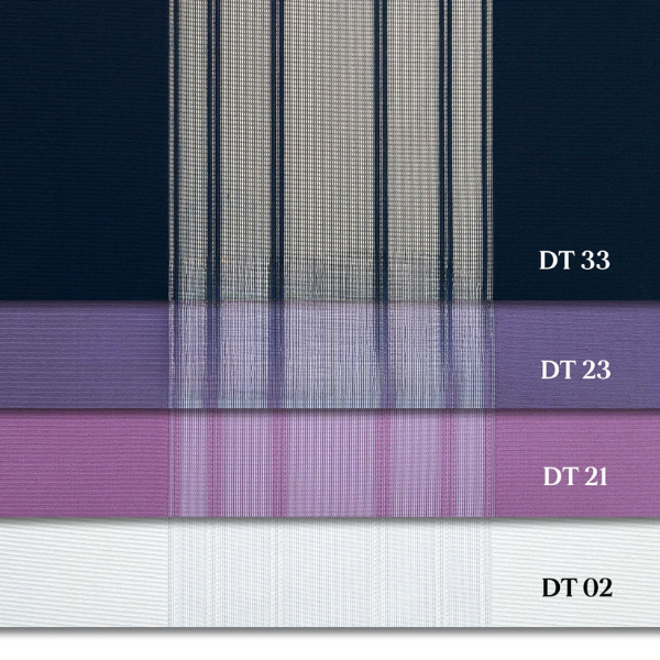 Petrol Mavisi, Mor ve Gül Kurusu Renkli Çizgili Dikey Tül Perde DT_33_23_21_02 - Görsel 13