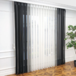 Siyah, Antrasit ve Açık Gri Renkli Çizgili Dikey Tül Perde DT_07_43_12_02 - Görsel 12