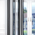 Siyah ve Beyaz Çizgili Dikey Tül Perde DT_07_01 - Görsel 5