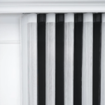 Siyah ve Beyaz Çizgili Dikey Tül Perde DT_07_01 - Görsel 7
