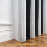 Siyah ve Beyaz Çizgili Dikey Tül Perde DT_07_01 - Görsel 9