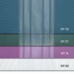Turkuaz, Kına Yeşili ve Gül Kurusu Renkli Çizgili Dikey Tül Perde DT_32_27_21_02 - Görsel 13