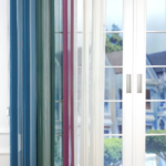 Turkuaz, Kına Yeşili ve Gül Kurusu Renkli Çizgili Dikey Tül Perde DT_32_27_21_02 - Görsel 5