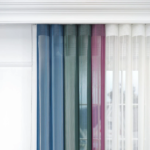 Turkuaz, Kına Yeşili ve Gül Kurusu Renkli Çizgili Dikey Tül Perde DT_32_27_21_02 - Görsel 6