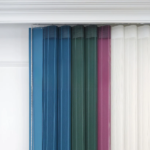 Turkuaz, Kına Yeşili ve Gül Kurusu Renkli Çizgili Dikey Tül Perde DT_32_27_21_02 - Görsel 8