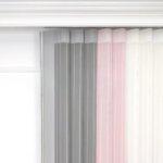 Yavru Ağzı ve Açık Gri Renkli Çizgili Dikey Tül Perde DT_05_12_02 - Görsel 8
